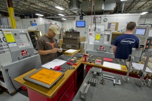 The company has two busy, Haas-populated manufacturing cells, one with CNC vertical machining centres and the other with CNC lathes.