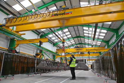 The cranes will speed the manufacture and assembly of MMD’s heavy duty mineral sizing equipment