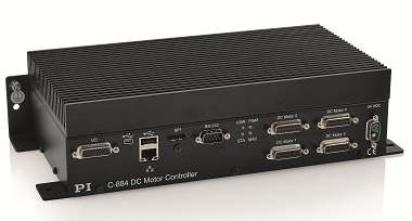 The C-884 Motion Controller permits a vector movement of positioning systems with DC motors in four axes