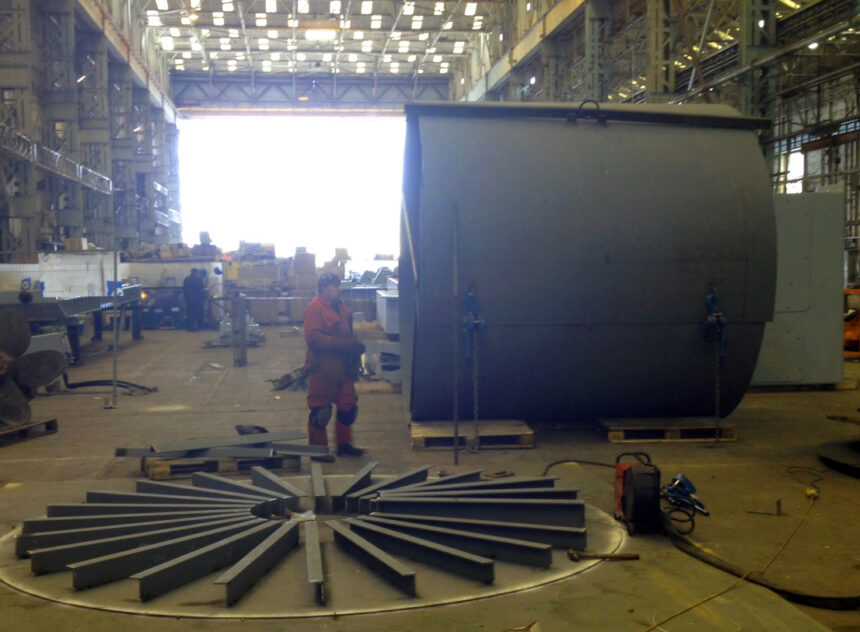 Babcock floating LiDAR_construction of buoyancy chamber