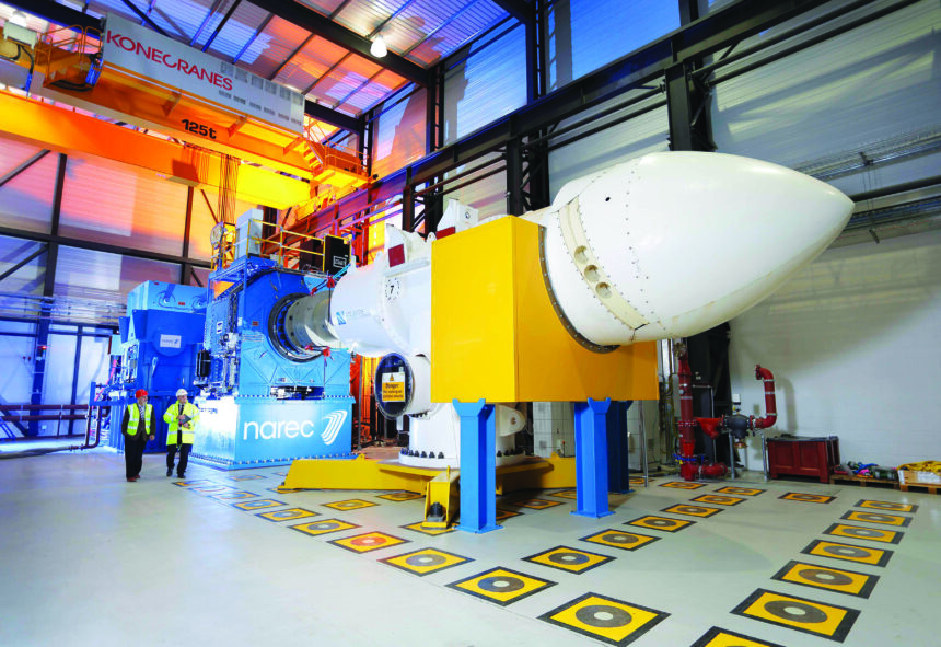 An ABB medium voltage drive and 12-pole motor are providing the motive power for a new test facility for proving marine energy generating systems