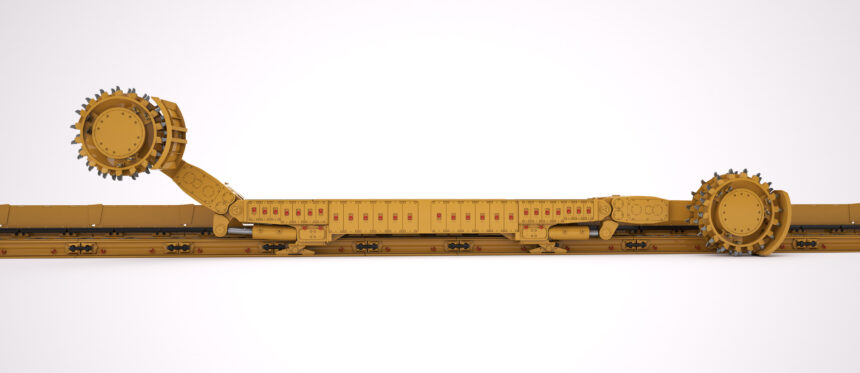 Cat EL1000 Longwall Shearer, drawing