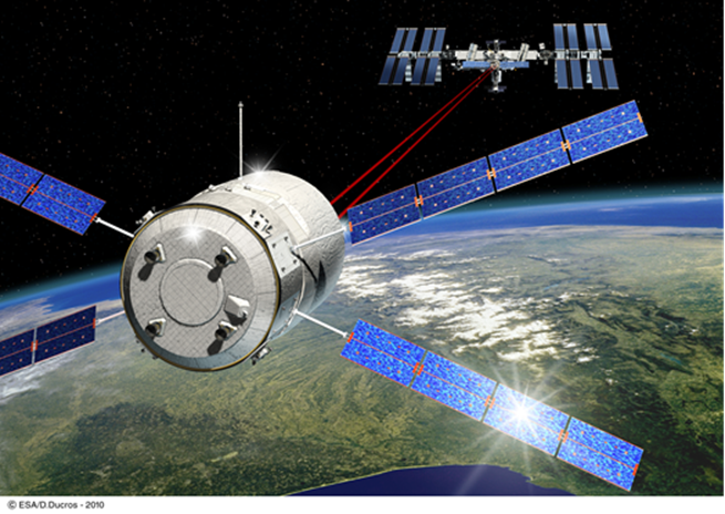 An artist's view of ESA's ATV