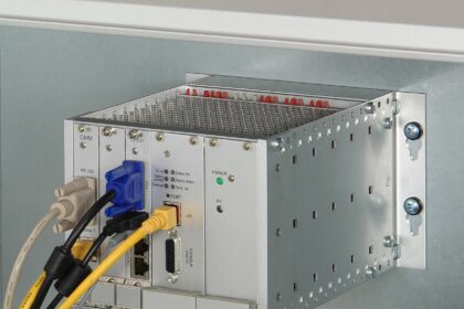 Schroff industrial subrack for installation in a control cabinet
