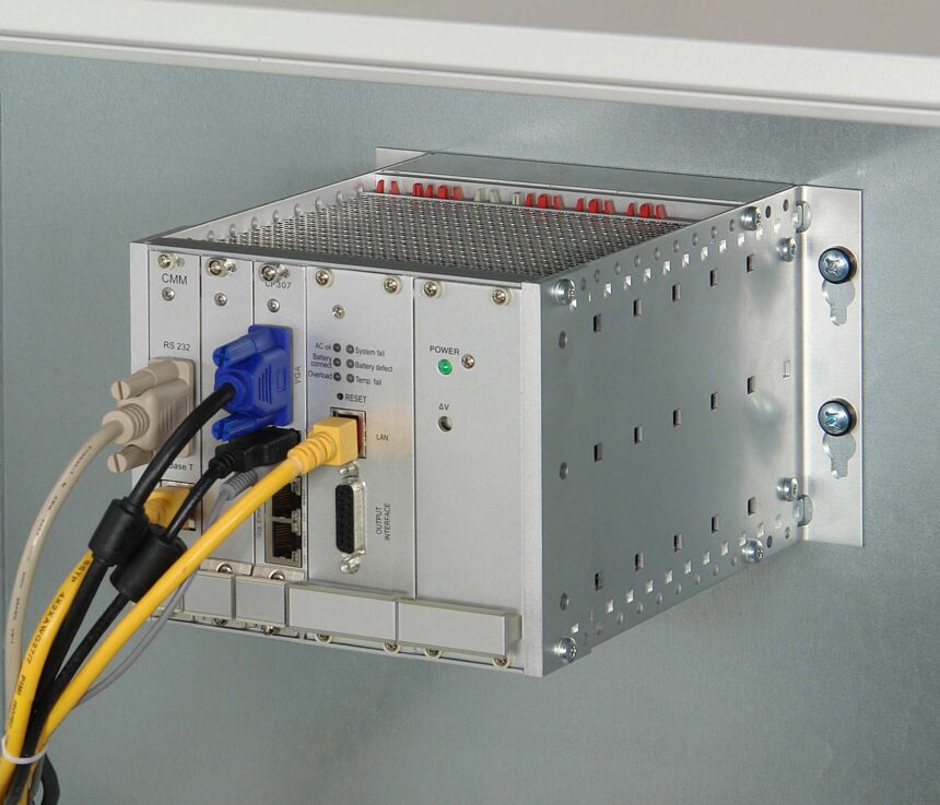 Schroff industrial subrack for installation in a control cabinet