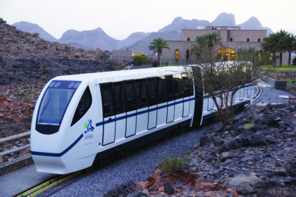 A train design by Severn-Lamb and controlled by ABB variable-speed drives is helping visitors to Oman experience the two-million year-old cave system in the desert