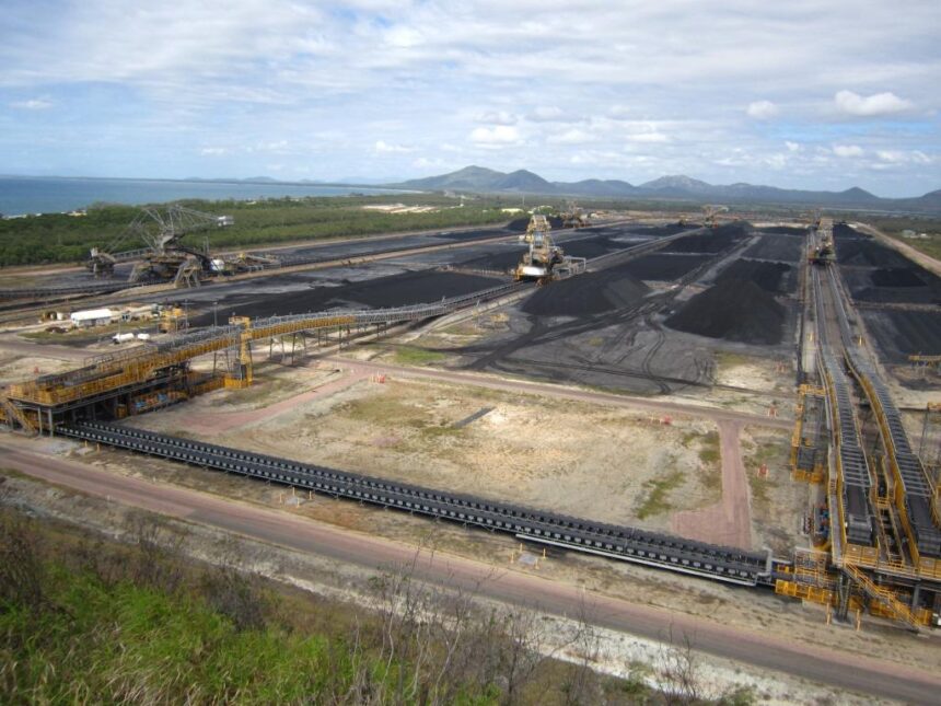 Adani Abbot Point Coal Terminal at Abbot Point, north of Mackay, Queensland, Australia