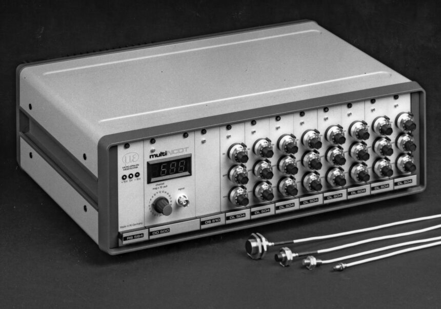 The first multi-channel eddy current measurement system (500 series), circa mid-1970s