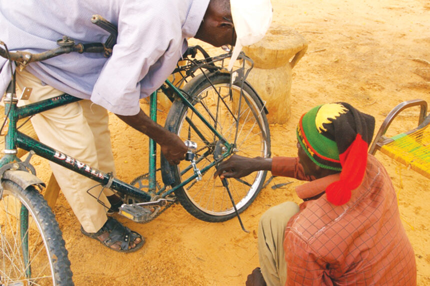 Orphanage workers in Uganda attach the generators to bicycles to charge batteries that power cell phones and other devices