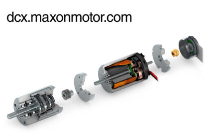 Configure, combine and order DC motors (maxon DCX), gearheads (maxon GPX) an encoders (maxon ENX) that match individual needs