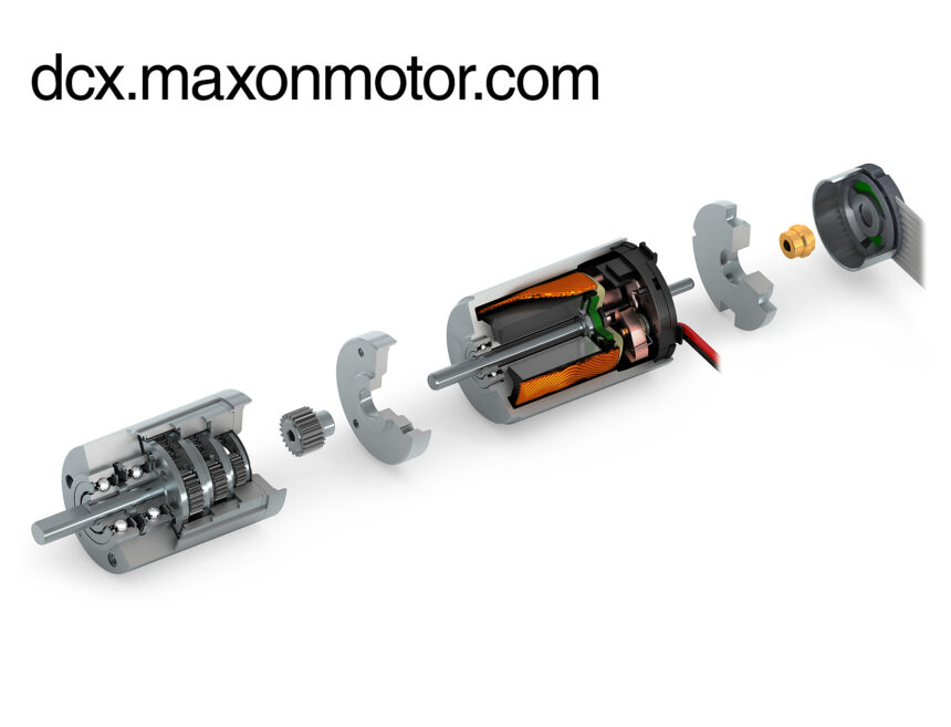 Configure, combine and order DC motors (maxon DCX), gearheads (maxon GPX) an encoders (maxon ENX) that match individual needs