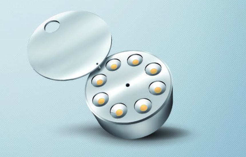 Support for multi-crystal sensors