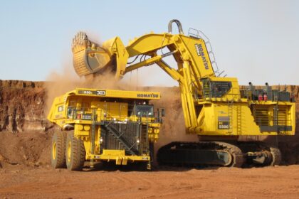 BIA Overseas handles the distribution and service support in most West African countries including this face shovel and dump-truck in open-pit mining