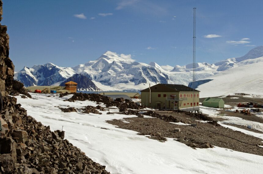 Rothera station is located at Rothera Point, Adelaide Island. Photography: British Antarctic Survey