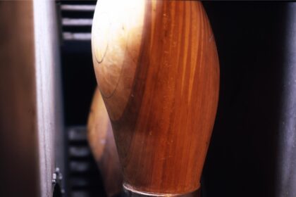 The wind tunnel fan at the Automotive Vehicle Testing centre and a detail of the blade showing the RotaBolts
