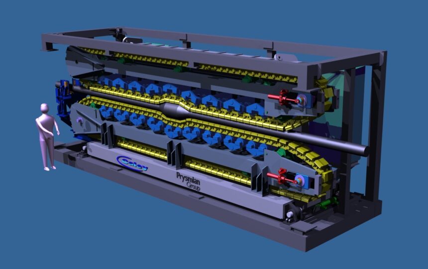 Caley Ocean Systems tensioner for Prysmian