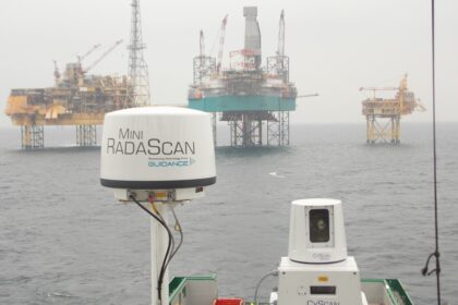 Mini RadaScan and CyScan Mk4 on-board the Havilla Commander during sea trials in the North Sea