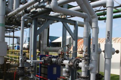 Due to its resilience, CPVC can also be used on pipes outside the plant building