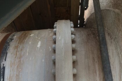 Flange in perfect condition after 10 months in service