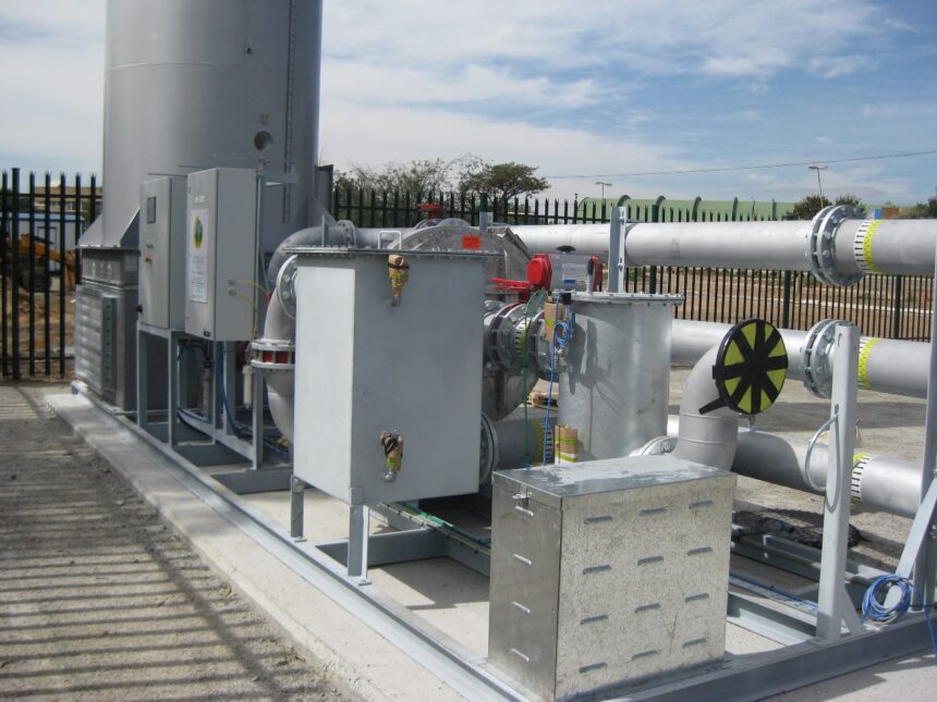 ENER-G Robinson Deep landfill gas generation site in South Africa c