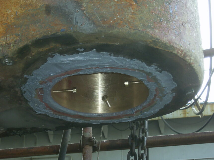 Finished application after injection of Belzona 1321