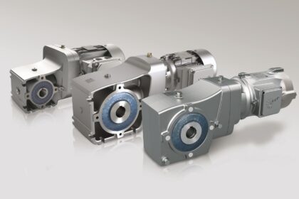 The NORD helical bevel gearbox series, now available for torques from 50Nm to 660 Nm, ensures highly efficient speed adjustment in various applications