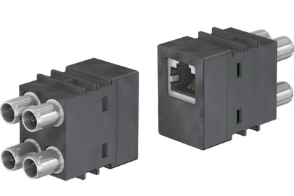 The new CombiTac 10-Gbit module (CT-10GBIT-RJ45) is designed for Ethernet communication and complies with all CAT6A (10 Gbit/s) requirements
