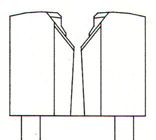 Fig. 9. Torsion IDC with slightly tapered wire slot