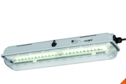 EXLUX 6002 luminaires for operation in zone 1 meet the requirements for use in areas with highly flammable gases and fumes of gas group IIC