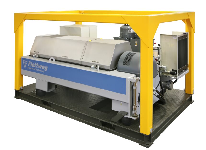 A Plug & Play solution. The decanter centrifuge can be mounted on a skid for an easier transportation and integration into existing processes.