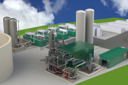 Model shows an overview of the Highview LAES facility
