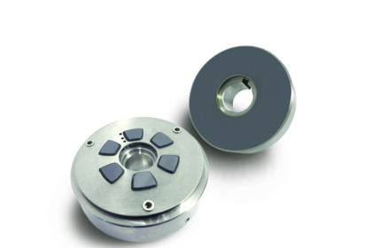 Polycrystalline diamond (PCD) tilt pad thrust bearing and collar