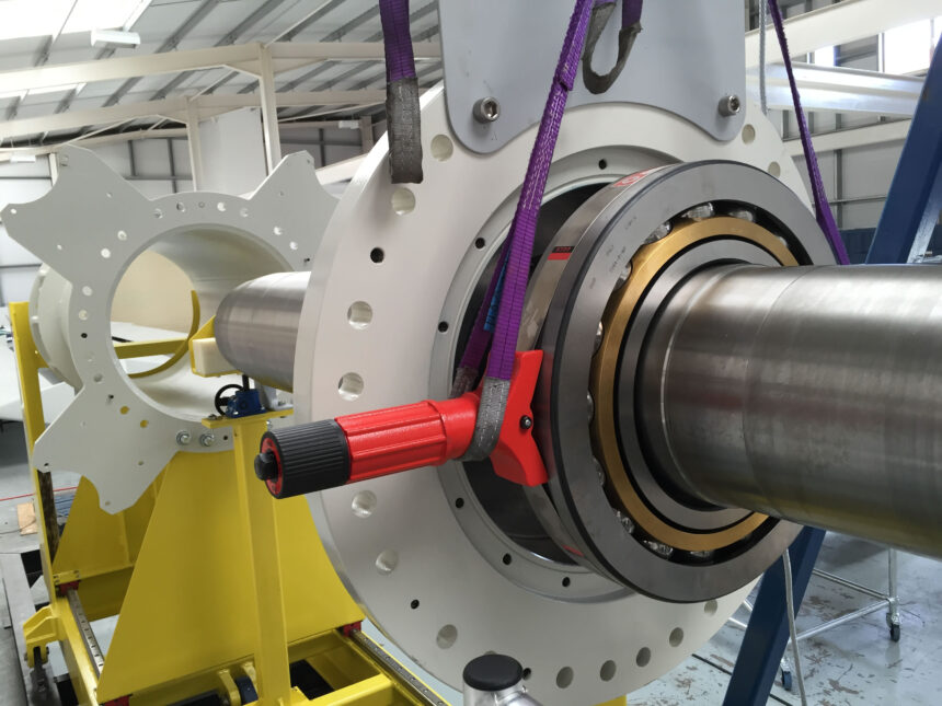 Schaeffler also supplied an induction heater to assist 4Navitas in mounting the bearings to the rotor hub and tower shaft