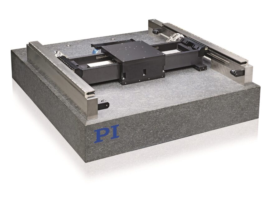 The air-bearing planar stage for wafer inspection is controlled by ACS Motion Control