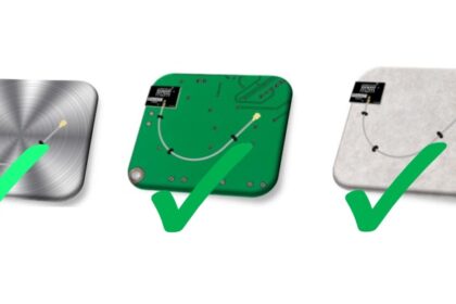 The antenna can be placed on any surface including meta