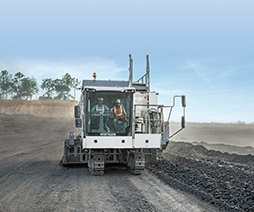 The operator has an excellent view of the machine and surrounding area