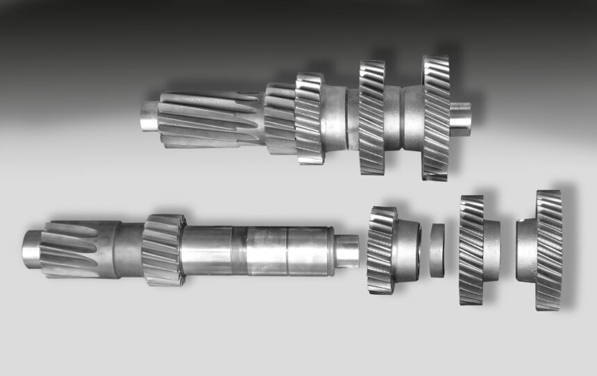 An interference fit bonding on a truck gearbox