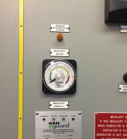 Example of a Meg-Alert panel for generators