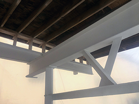 A chemical reation means that the coating bonds with the substrate