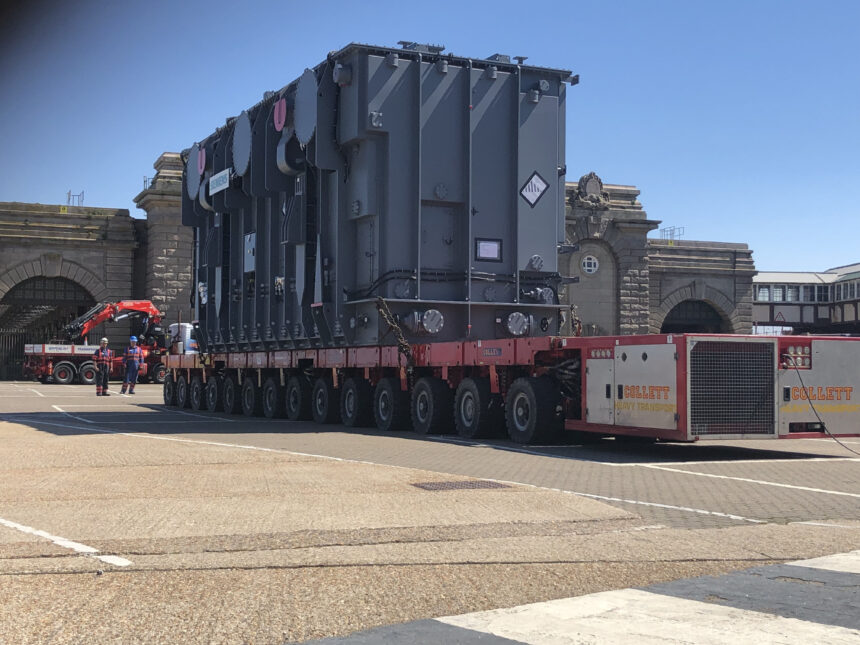 Collett & Sons Ltd - Delivering Sellindge Transformer 4