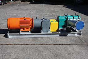 Two T1 rotary lobe pumps decant a fine coal screen vacuum tank in the open-pit mine
