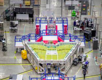 The X-59 main assembly coming together. Image: Lockheed Martin