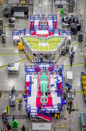 The X-59 main assembly coming together. Image: Lockheed Martin