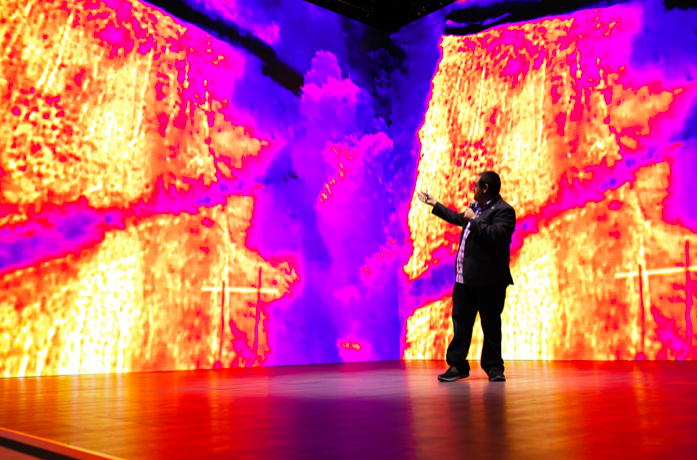 Thermal imagery from the test flight