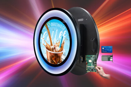 circle display colour background