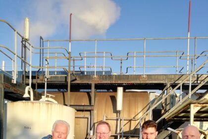 Left to right: Henk Ketting, Consultant, Ketting Consult; Mark McSorley, Managing Director, Prodecon Ltd; Georgios Balia, MRes student, University of Chester; Alan Kidd, Chairman, Prodecon Ltd.