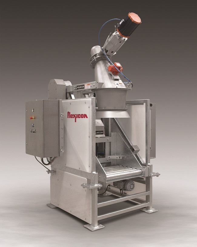 Flexicon TIP-TITE® Tipper discharges hazardous bulk materials from small and large drums automatically and dust-free, maximising worker safety