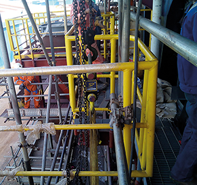 The Straightpoint and Corsby products were used where confined space and limited acces were just 2 problems to overcome
