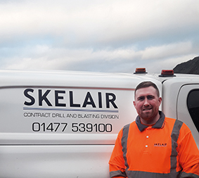 Skelair Internationsl's drill and blast manager, Gary McGuire