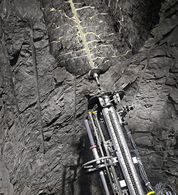 Cracks in the rock will be filled and consolidated, which improves the o0verall stability